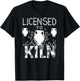 Licensed To Kiln | Cute Pot Sculpting Funny Clay Artist Gift T-Shirt - T-Shirt | Black