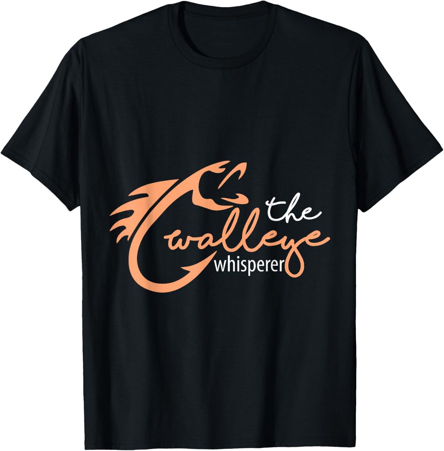 The Walleye Whisperer Funny Fishing - Walleye T-Shirt - T-Shirt | Black
