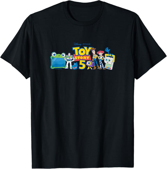 Toy Story 5 - Characters Horizontal T-Shirt - T-Shirt | Black