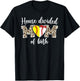 House Divided Mom of Both Softball Baseball Mom T-Shirt - T-Shirt | Black