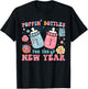 Poppin' Bottles For The New Year T-Shirt - T-Shirt | Black
