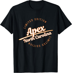 Retro Athletic Apex NC Apparel T-Shirt - T-Shirt | Black
