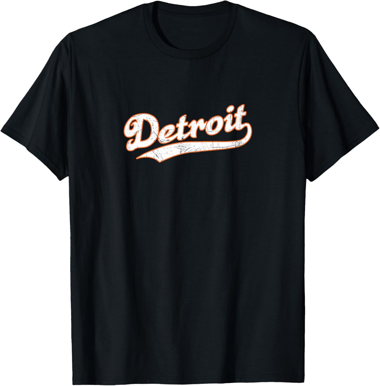 Detroit | Vintage Look, Michigan Pride T-Shirt - T-Shirt | Black