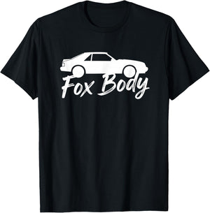 Fox Body Classic Coupe Foxbody Silhouette for Fox Body T-Shirt - T-Shirt | Black
