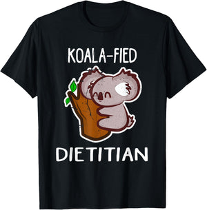 RD Koala-Fied Registered Dietitian Nutritionist Day T Shirt T-Shirt - T-Shirt | Black