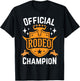 Rodeo Champion Rider Crew Western Cowboy Horses Bulls Rodeo T-Shirt - T-Shirt | Black