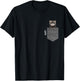 Ferret In Pocket - Men Ferret T-Shirt - T-Shirt | Black