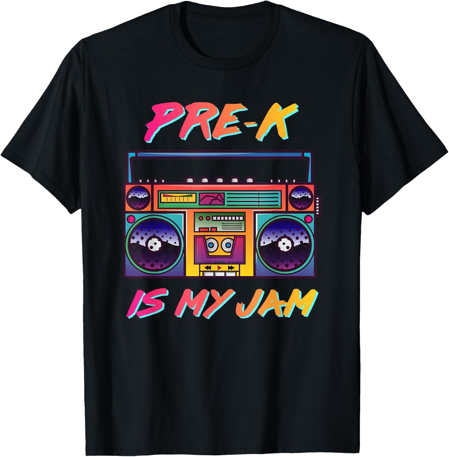 Pre-K Teacher Retro 80's 90's Back To School Women T-Shirt - T-Shirt | Black