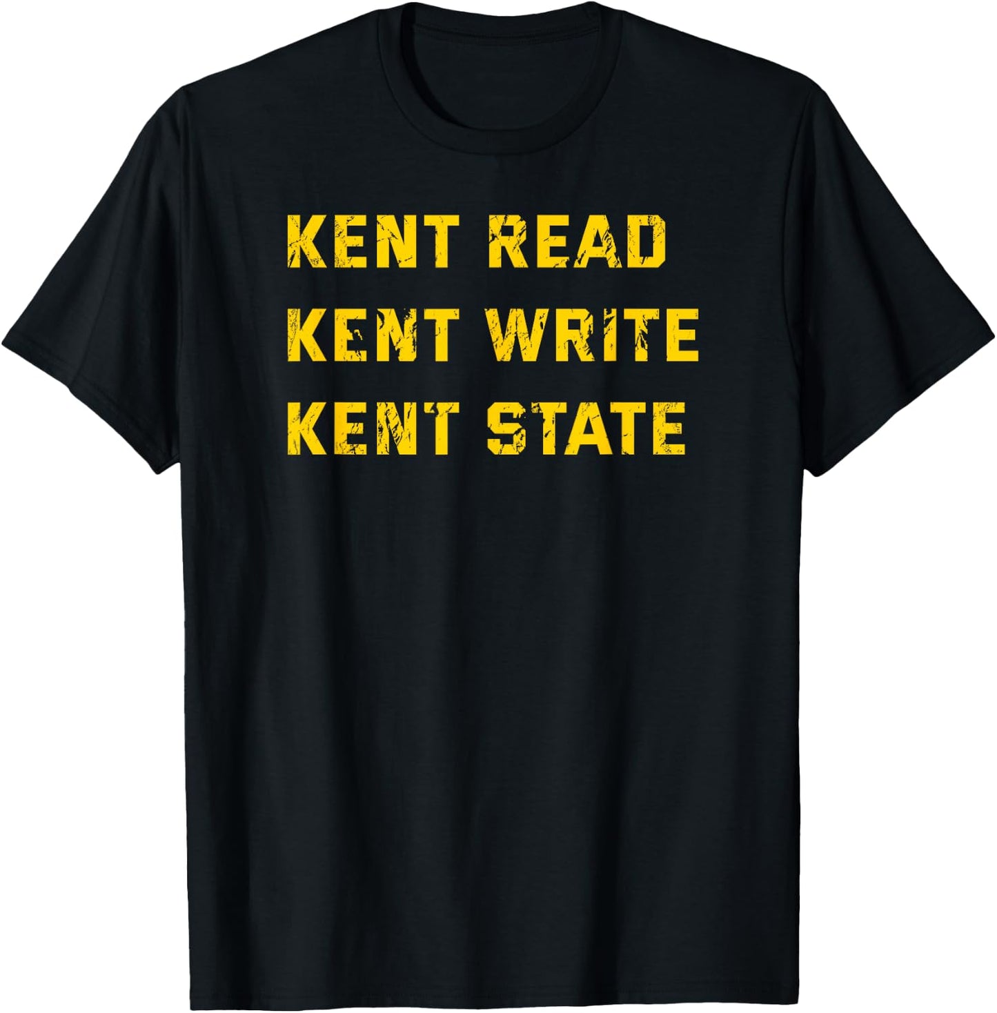 University Apparel Kent Read, Kent Write, Kent State T-Shirt - T-Shirt | Black
