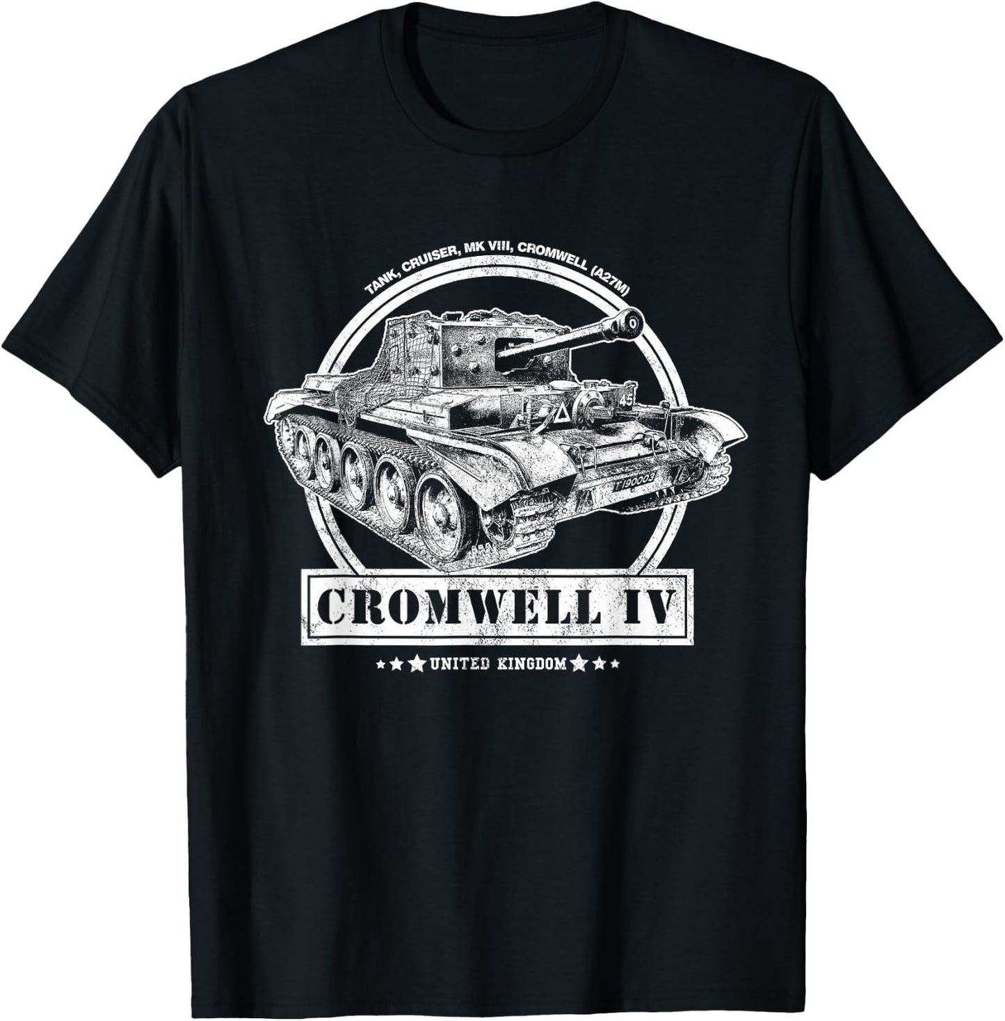 Cromwell IV WW2 Tank T-Shirt - T-Shirt | Black