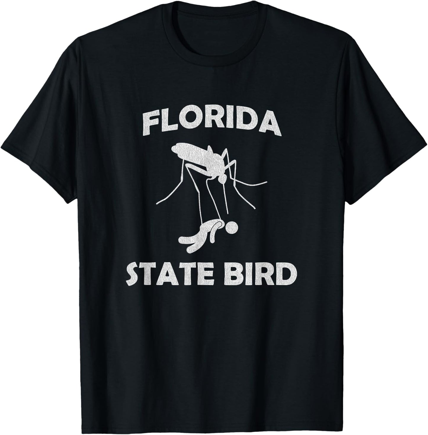 Florida Mosquito State Bird Funny Outdoors Camping T-Shirt - T-Shirt | Black