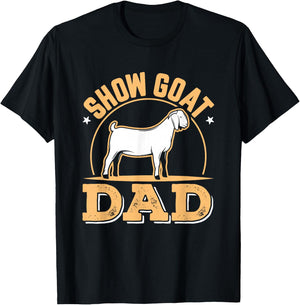 Show Goat Dad Livestock Stock Show Boer T-Shirt - T-Shirt | Black