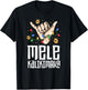 Hawaiian Christmas Shirt Men Mele Kaliki Shaka Kalikimaka T-Shirt - T-Shirt | Black