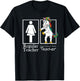 Family & Consumer Science Teacher Regular Unicorn Team Gift Women Girls Kids T-Shirt - T-Shirt | Black