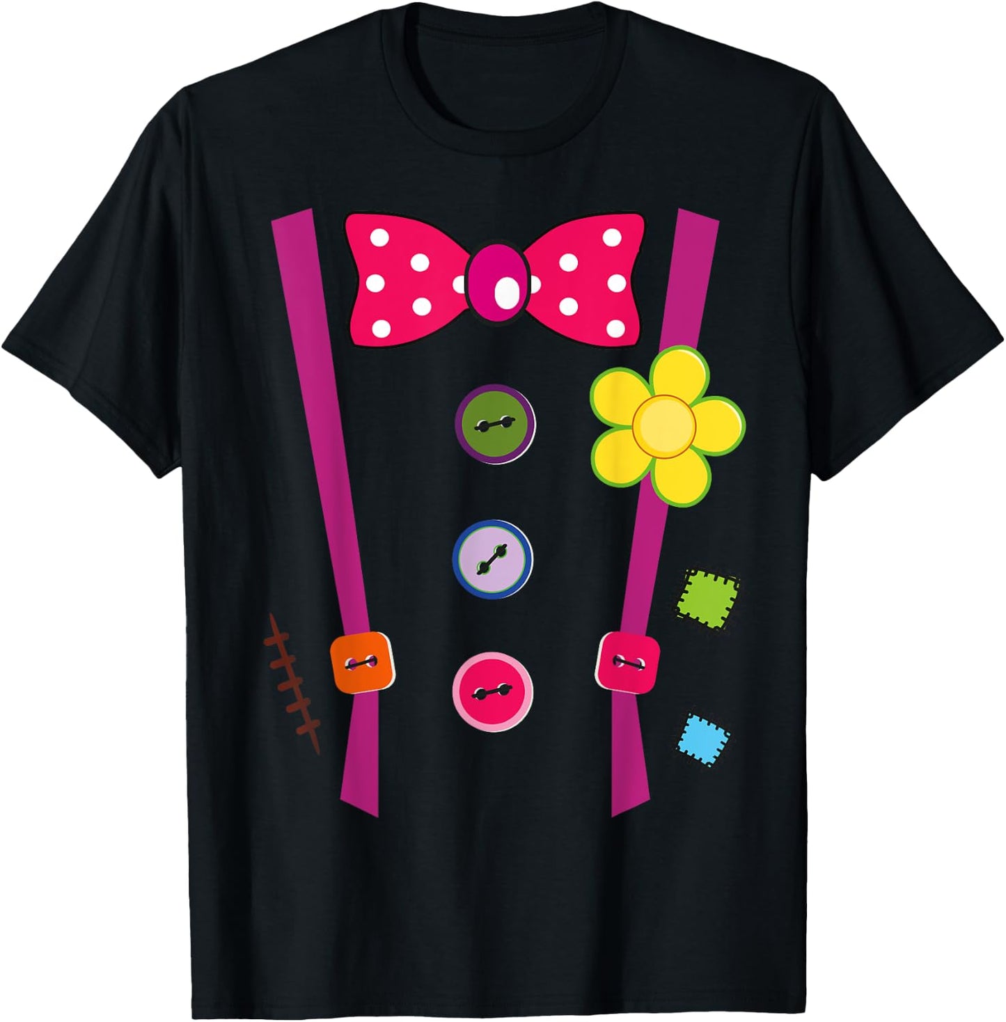 Halloween Clown DIY Costume Fun For Man Woman & Kids T-Shirt - T-Shirt | Black