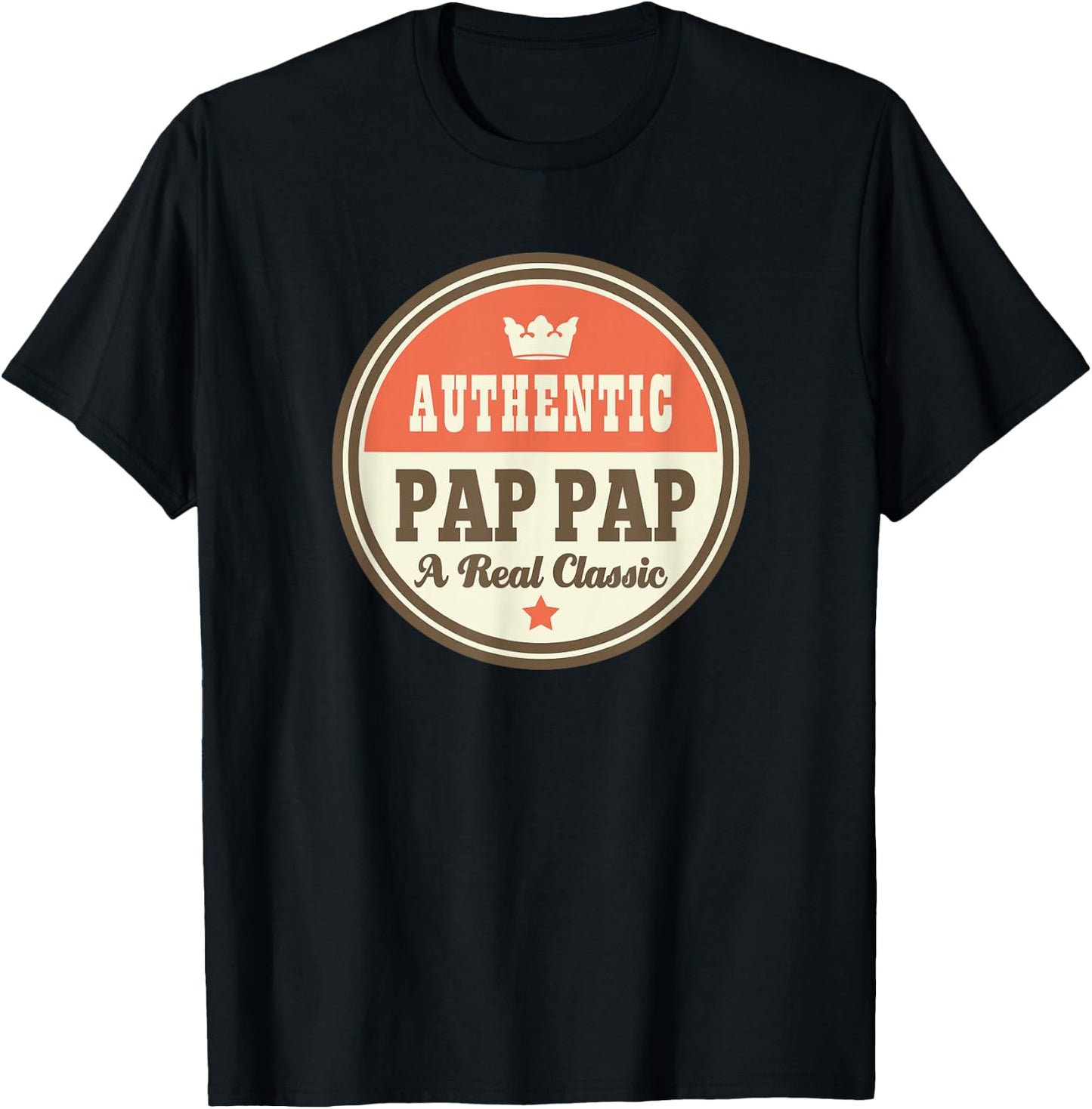 Pap Pap Grandpa PapPap Fathers Day T-Shirt - T-Shirt | Black