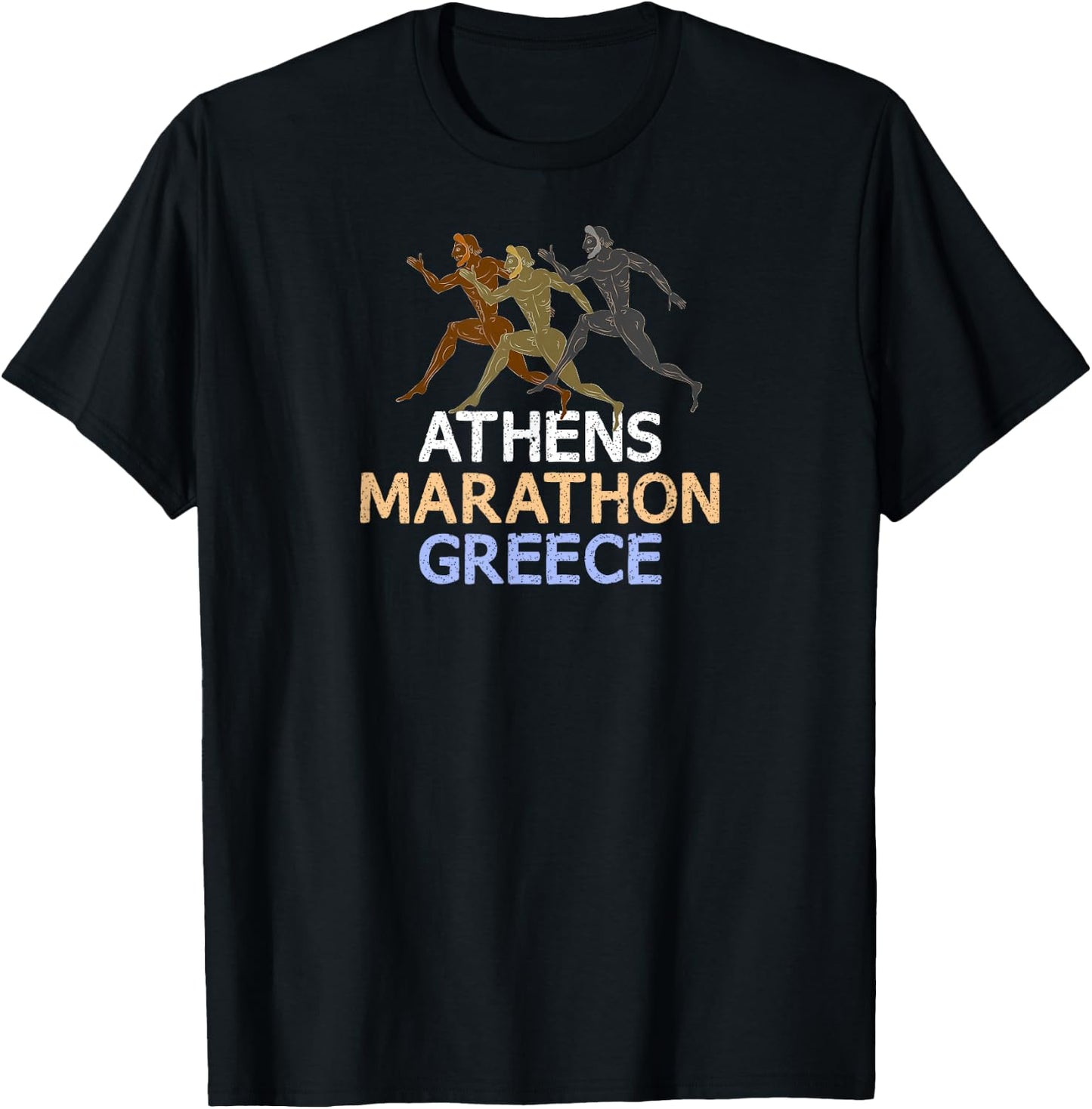 Athens - Marathon - Greece T-Shirt - T-Shirt | Black
