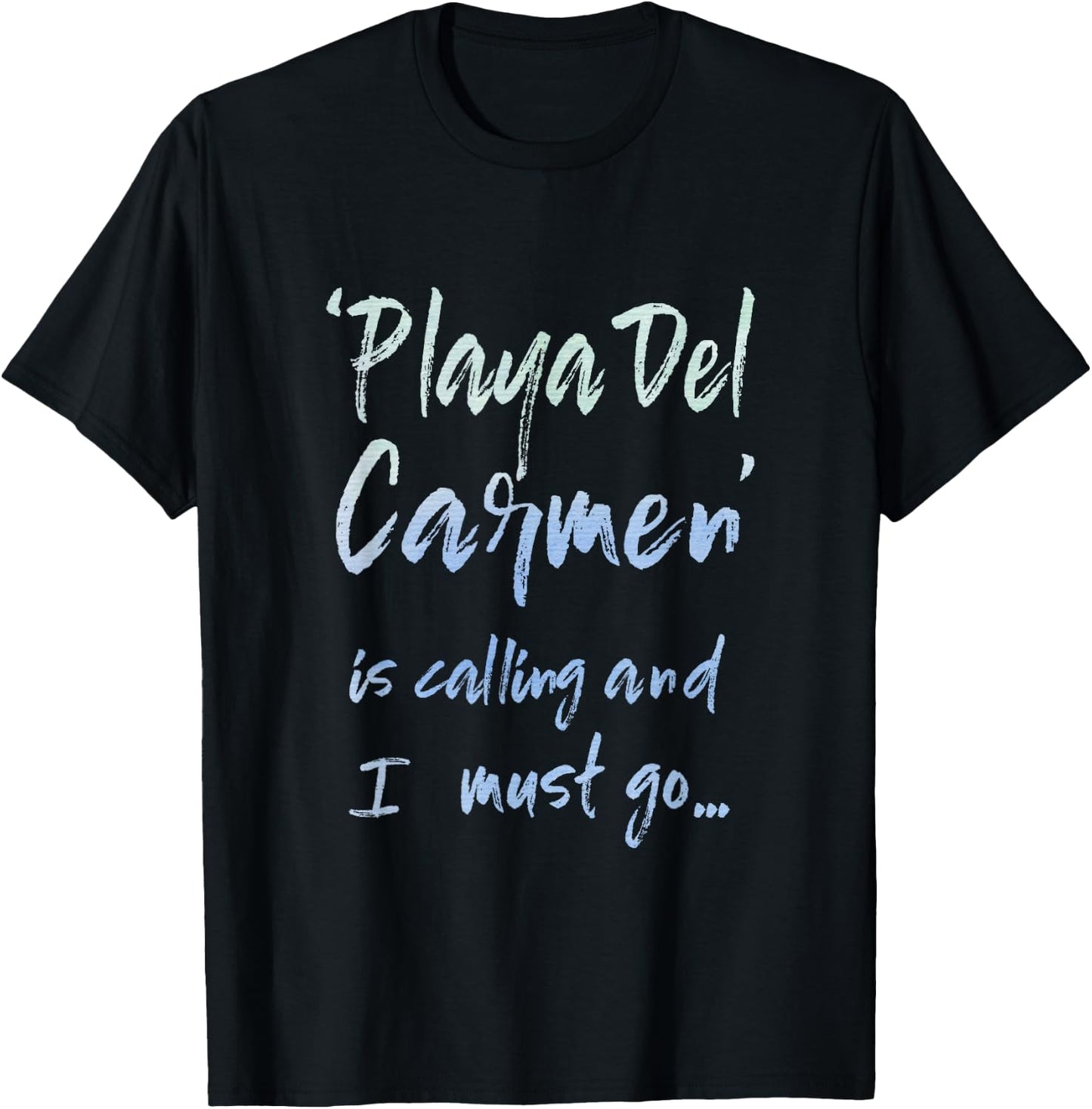 Playa Del Carmen Vacation T-Shirt - T-Shirt | Black