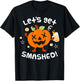 Lets Get Smashed Halloween Pumpkin Drinking Shirt T-Shirt - T-Shirt | Black