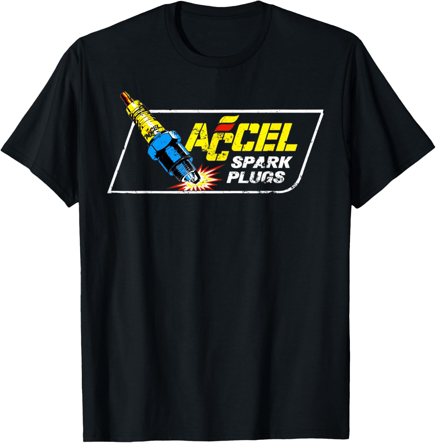 Vintage Spark Plug Retro Lover Car Parts Tuner Sparky Gifts T-Shirt - T-Shirt | Black