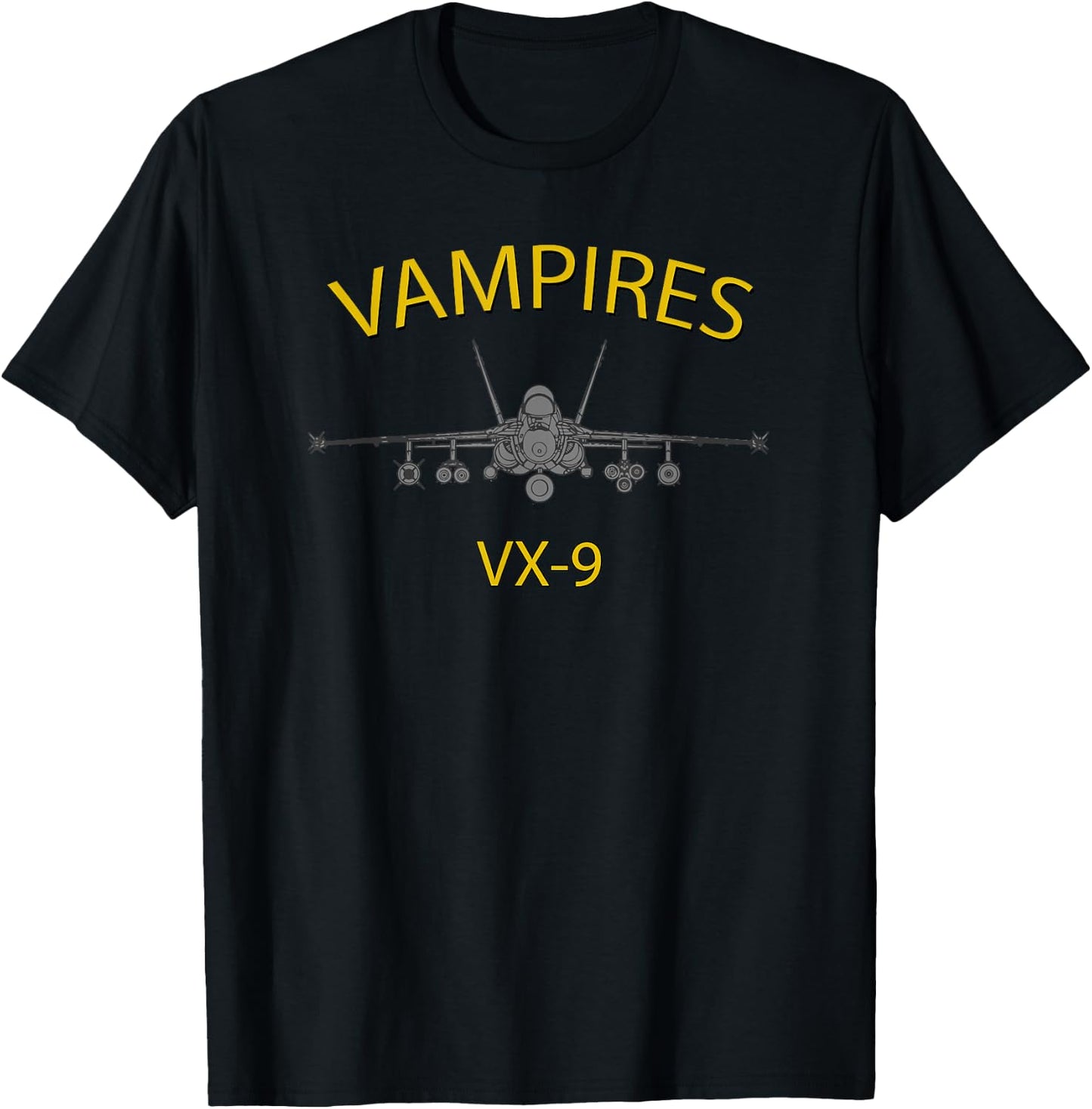VX-9 Vampires Air Test and Evaluation Squadron F-18 T-Shirt - T-Shirt | Black