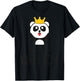 K-Pop Queen Cute Kawaii Panda T-Shirt - T-Shirt | Black