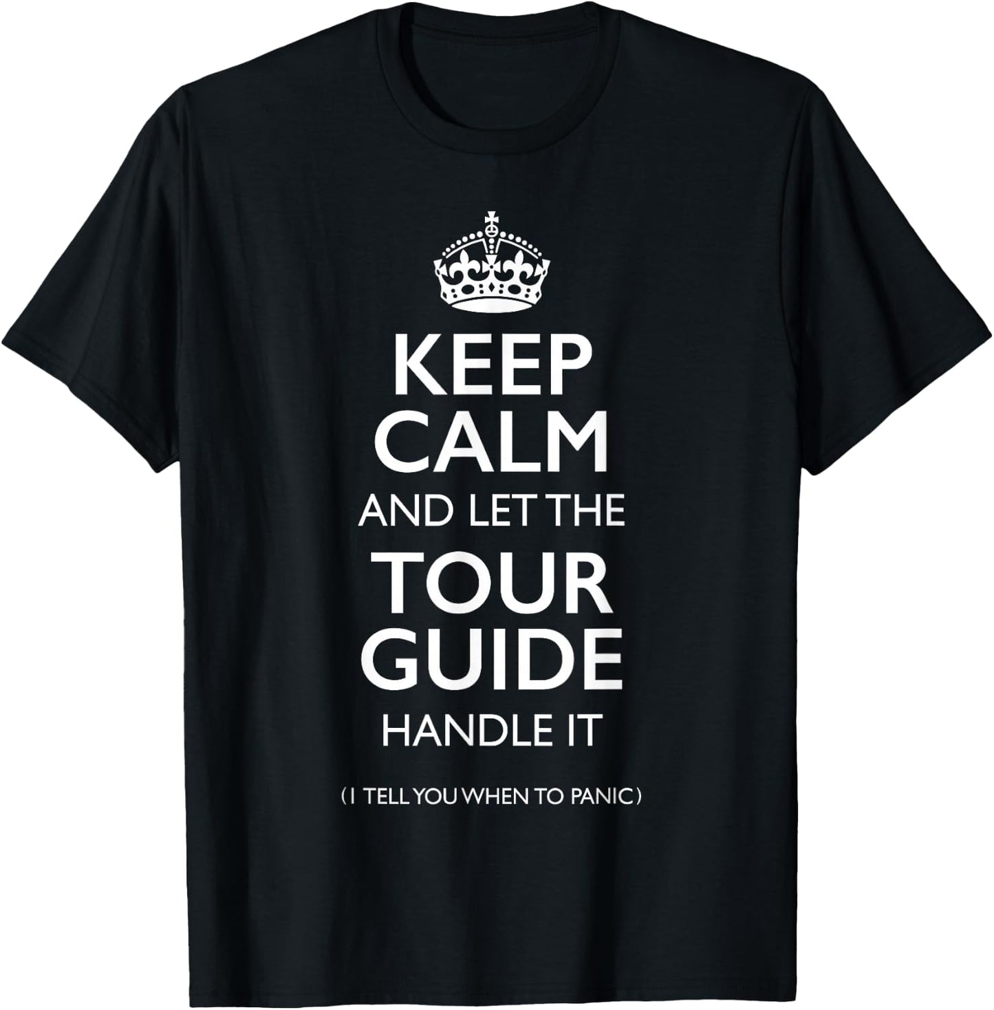 Keep Calm and let the Tour Guide Handle it funny Tour Guide T-Shirt - T-Shirt | Black