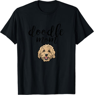Goldendoodle Dog Mom Doodle T-Shirt - T-Shirt | Black