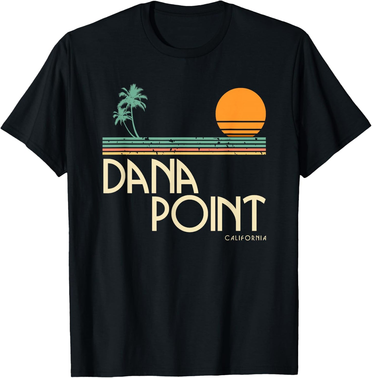 Vintage Dana Point California T-Shirt - T-Shirt | Black