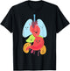 Cute Anatomy - Internal Organs Body T-Shirt - T-Shirt | Black