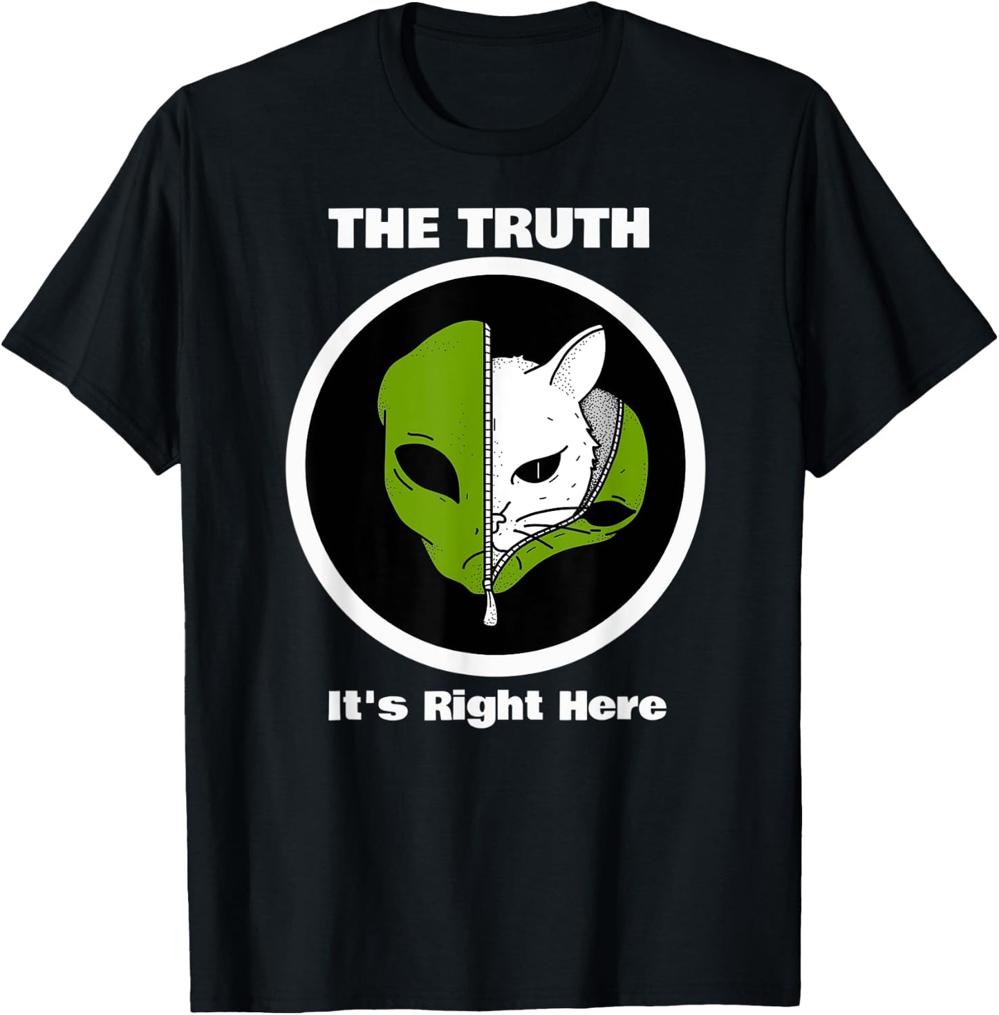 Funny Space Halloween Humor of Kitty Cat in Alien Costume Men Women Kids T-Shirt - T-Shirt | Black