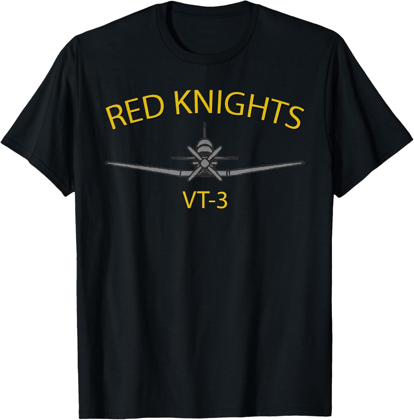 VT-3 "Red Knights" Training Squadron 3 T-6 Texan II T-Shirt - T-Shirt | Black