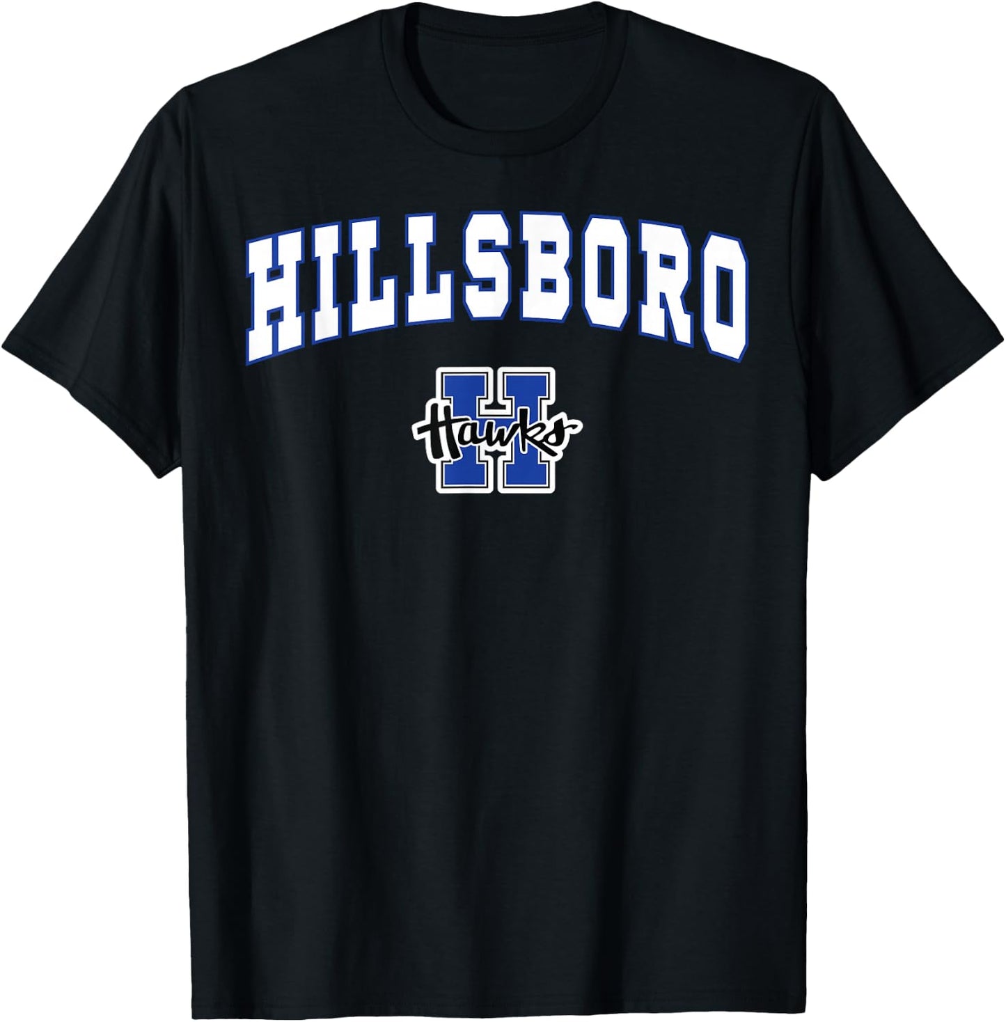 Hillsboro High School Hawks T-Shirt - T-Shirt | Black