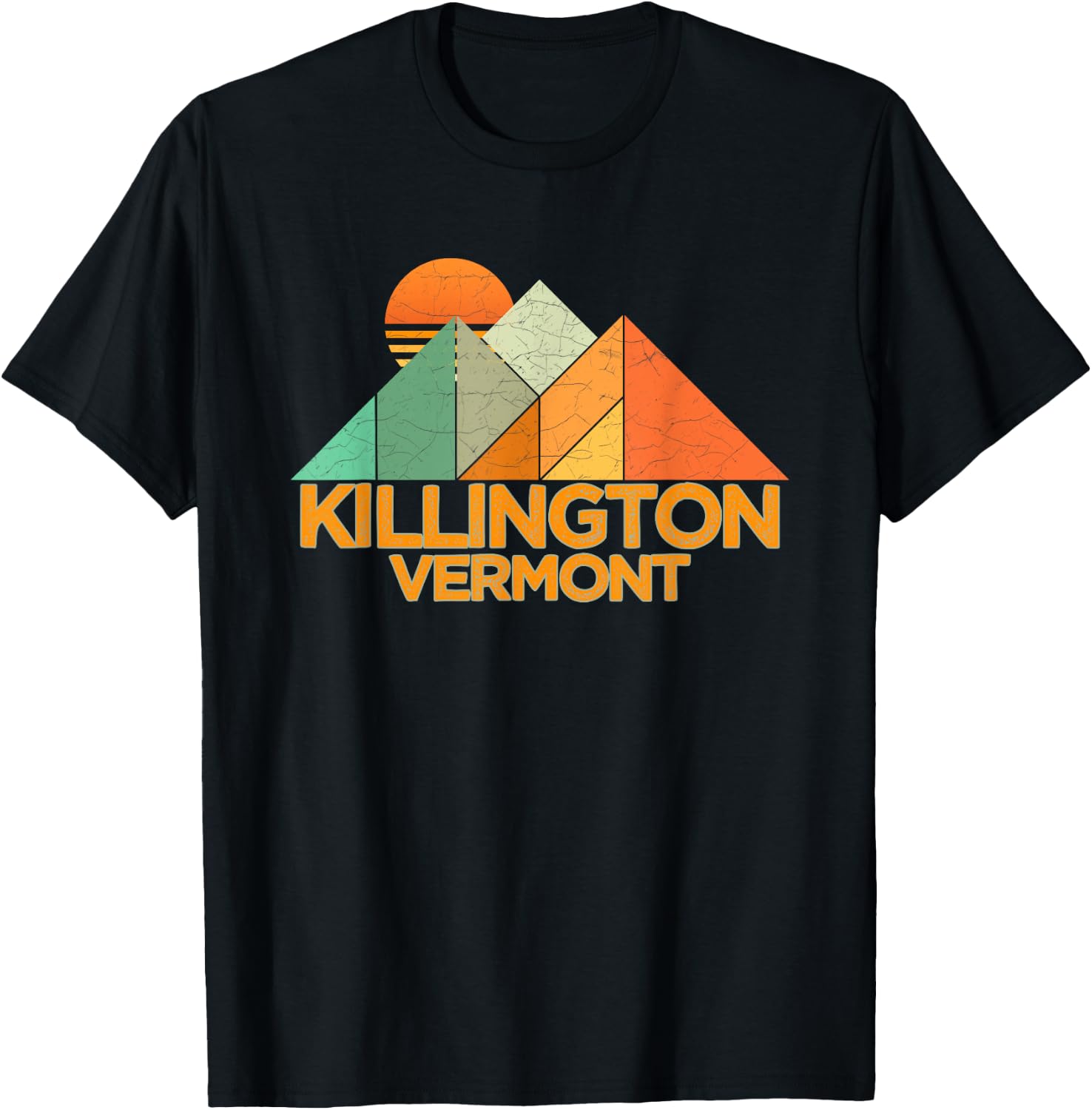 Retro Vintage Killington -Distressed Shirt T-Shirt - T-Shirt | Black