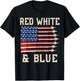 Red White & Blue 4th July Fighter Jet Boy Toddler Patriotic T-Shirt - T-Shirt | Black