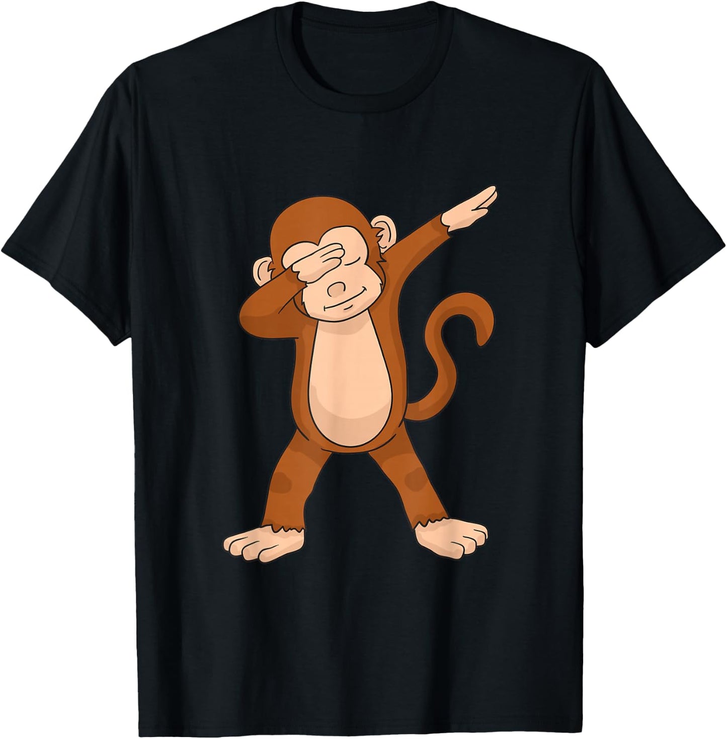 Dabbing Monkey Funny Dab Gift T-Shirt - T-Shirt | Black