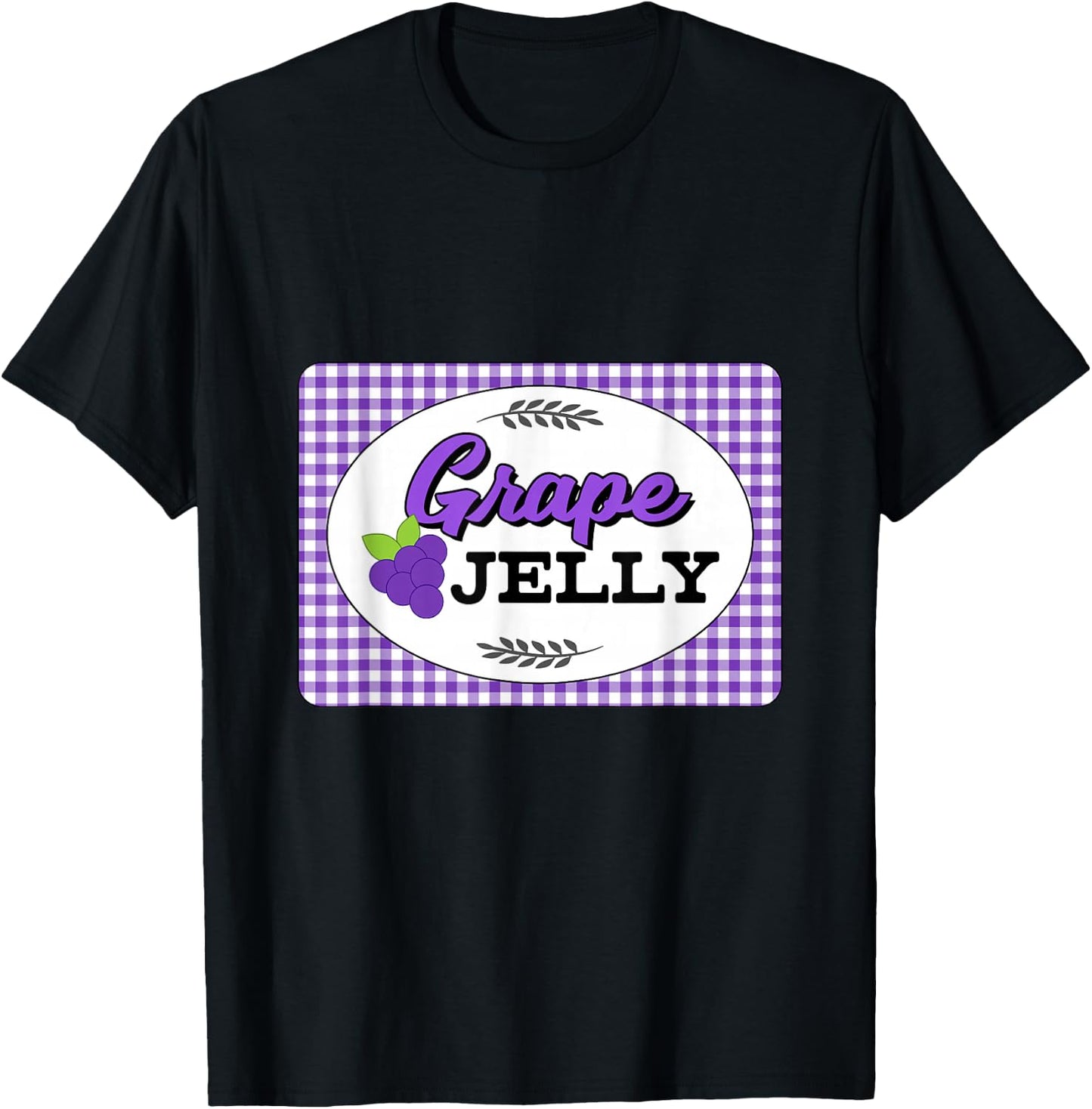 Easy Couples Halloween Costumes Grape Jelly Costume T-Shirt - T-Shirt | Black