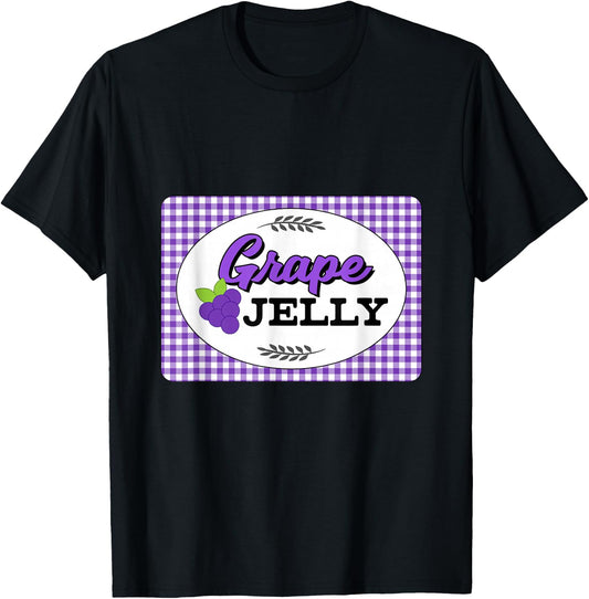 Easy Couples Halloween Costumes Grape Jelly Costume T-Shirt - T-Shirt | Black