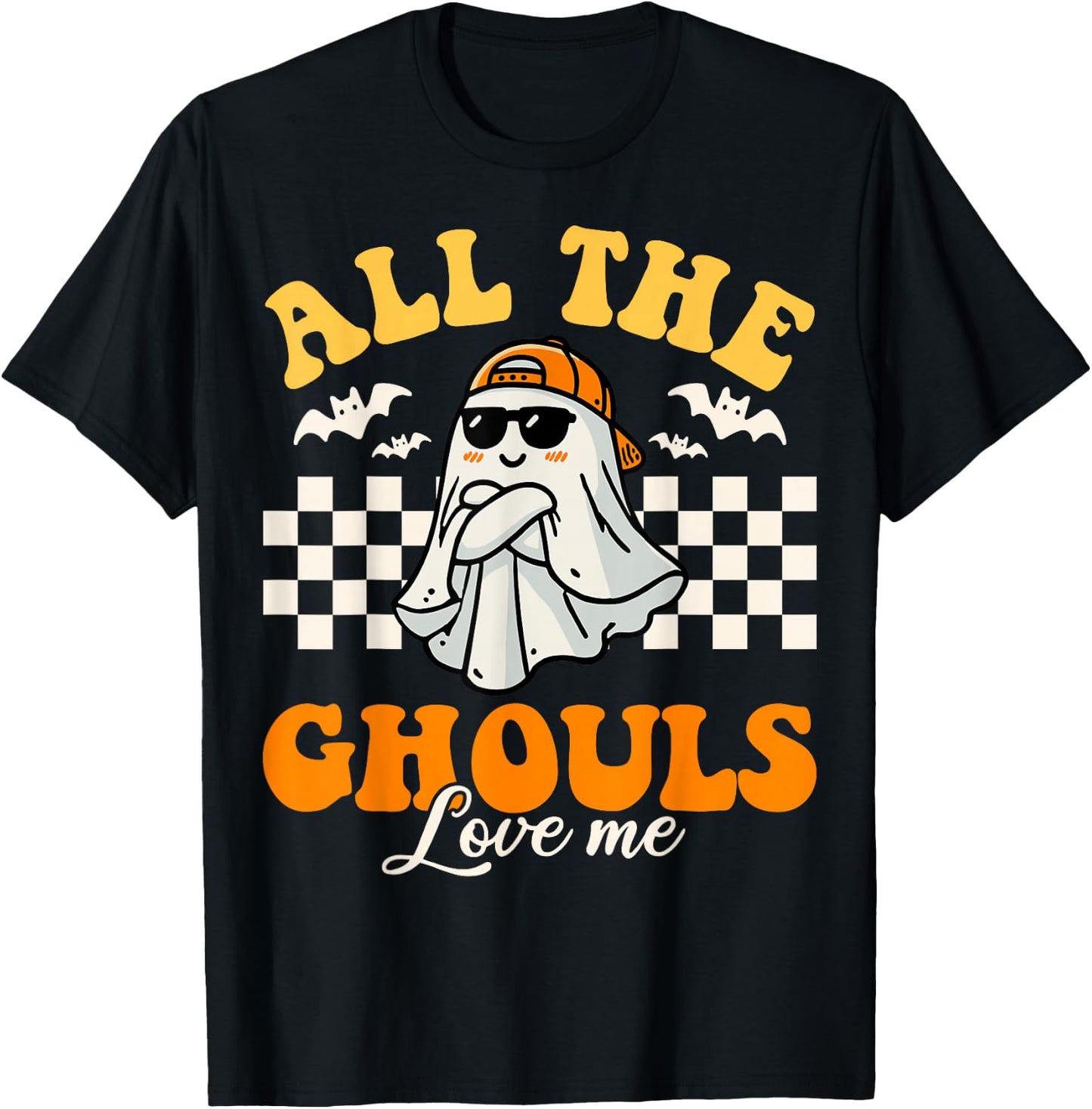 All The Ghouls Love Me Toddlers Halloween Boys Child Costume T-Shirt - T-Shirt | Black