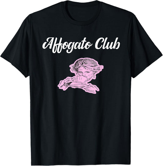 Affogato Al Caffe Ice Cream Coffee Dessert Lover Gift T-Shirt - T-Shirt | Black