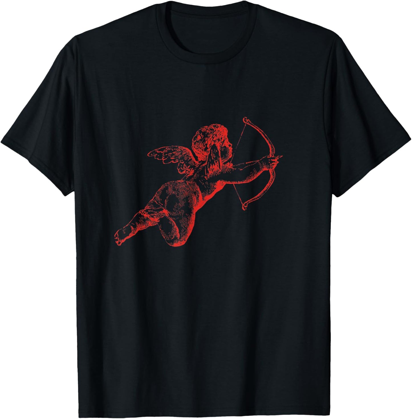 Cherub Angel Cupid Vintage Aesthetic T-Shirt - T-Shirt | Black