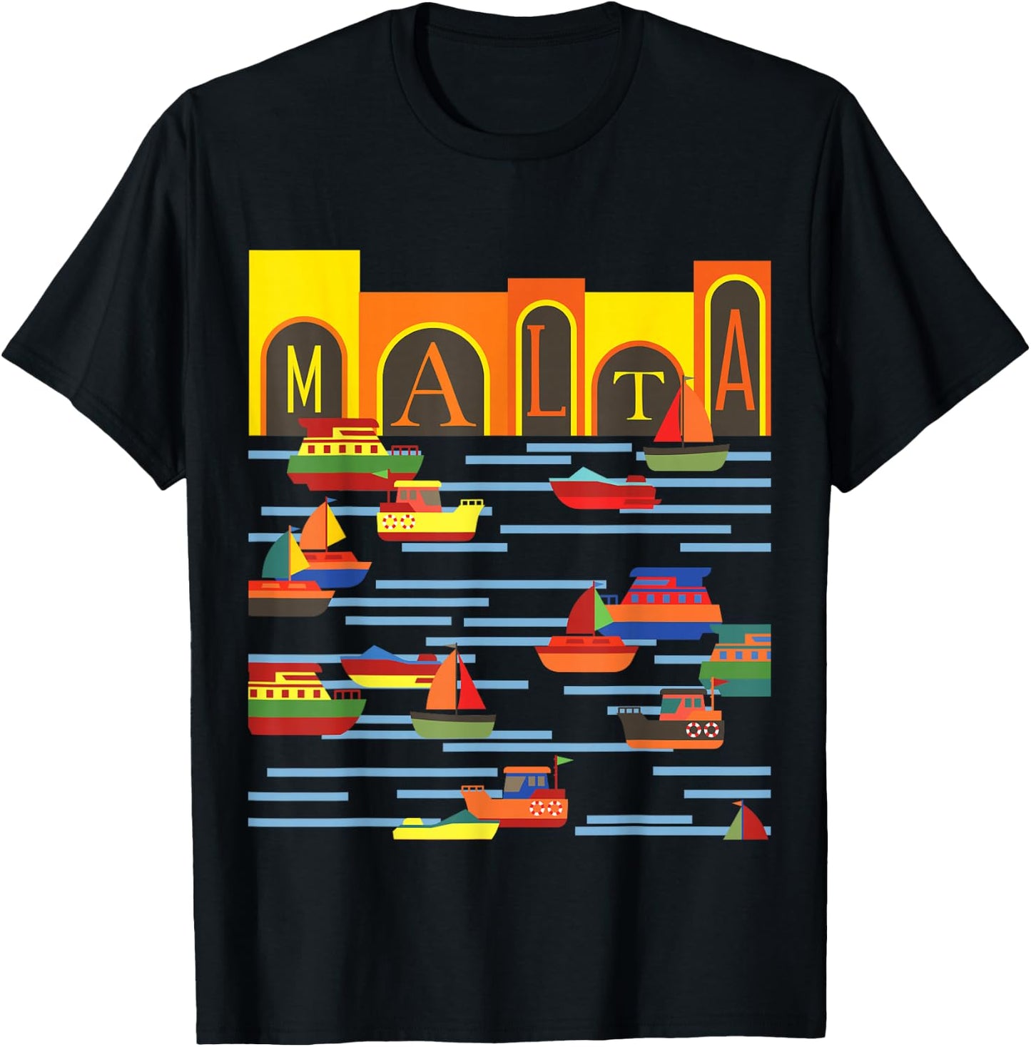 Port Island Malta T-Shirt - T-Shirt | Black