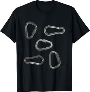 Carabiner Lesbian Wlw Lesbian Pride Queer LGBTQ Month T-Shirt - T-Shirt | Black
