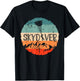 Retro Vintage Skydiver Skydiving Parachuting Fan Skydiving T-Shirt - T-Shirt | Black
