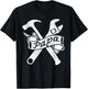 Car Mechanic Papa Wrench Hammer T-Shirt - T-Shirt | Black