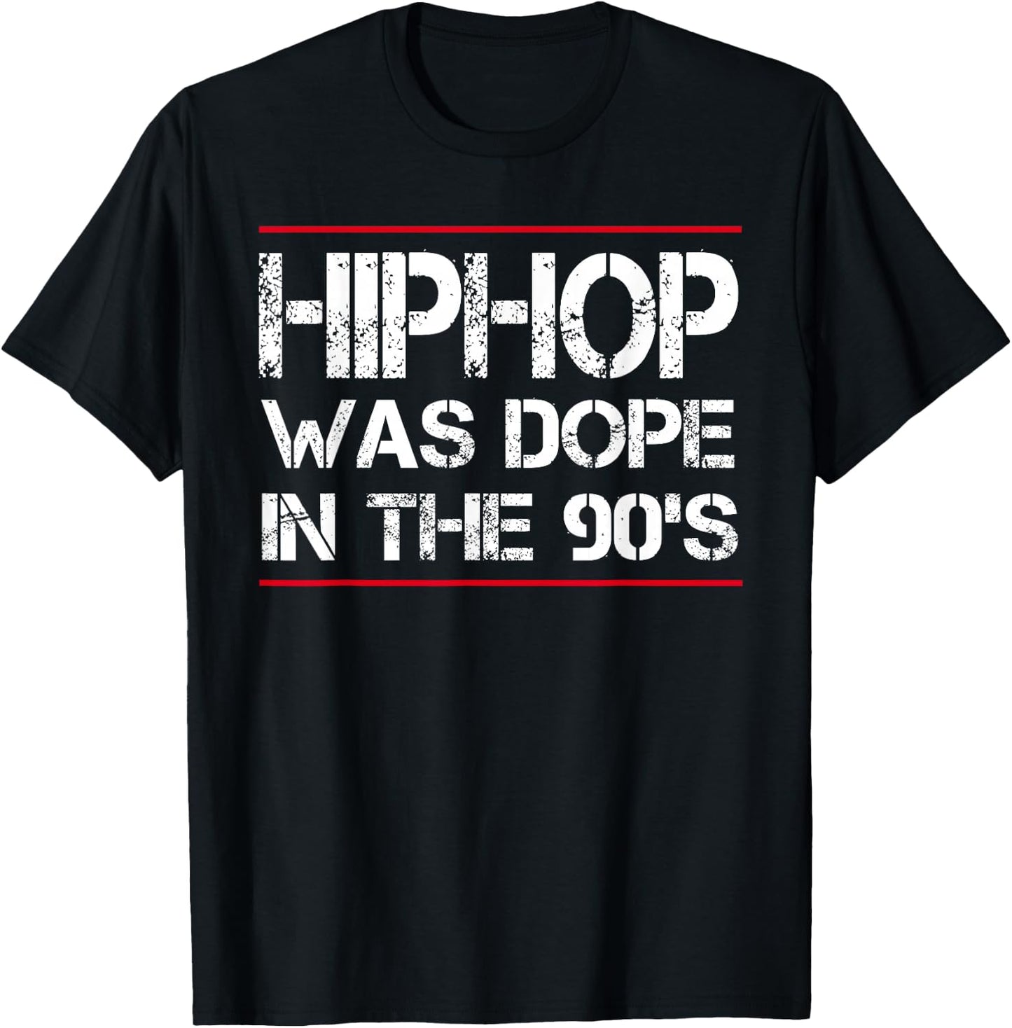 Quote Hiphop was Dope in The 90's - Gangster T-Shirt - T-Shirt | Black