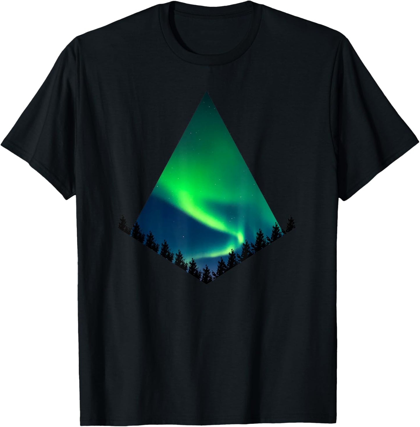 Aurora Borealis - Northern Lights T-Shirt - T-Shirt | Black
