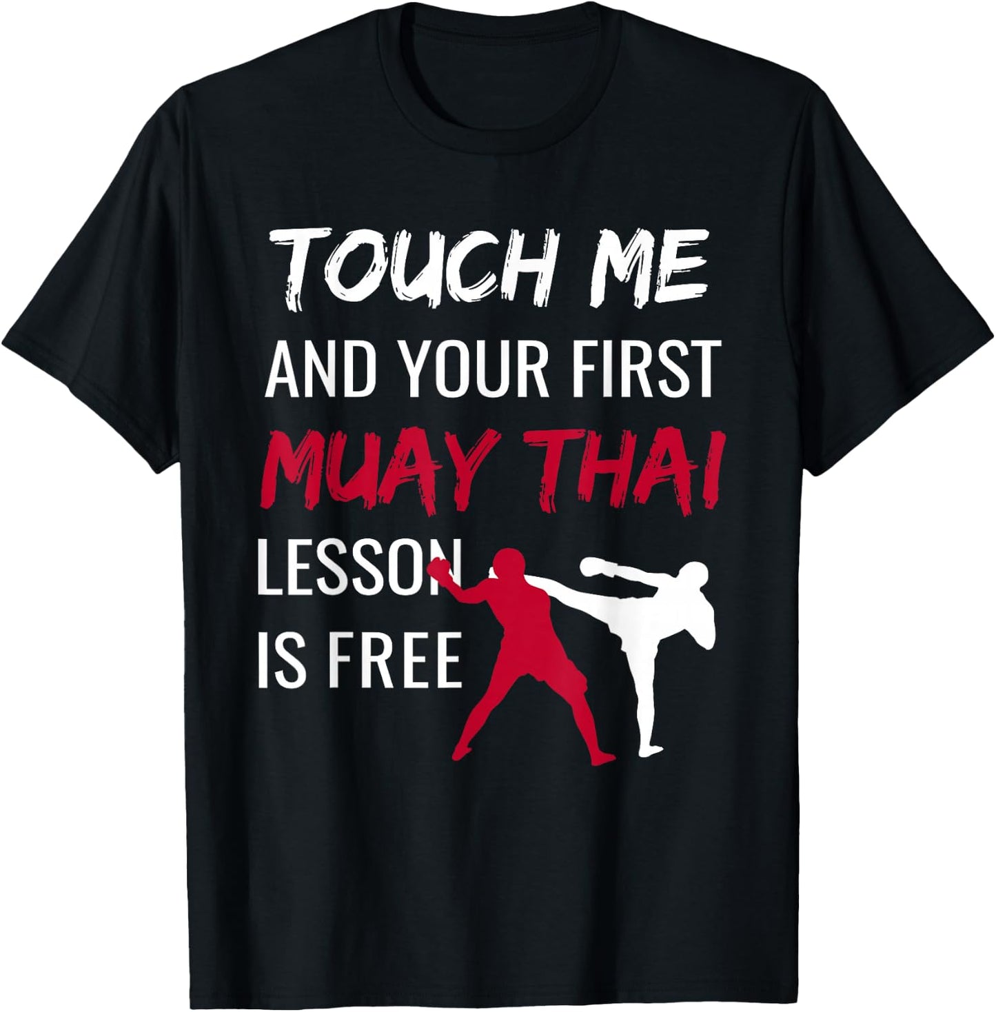 Funny Muay Thai Martial Arts Combat Sports Self Defense T-Shirt - T-Shirt | Black