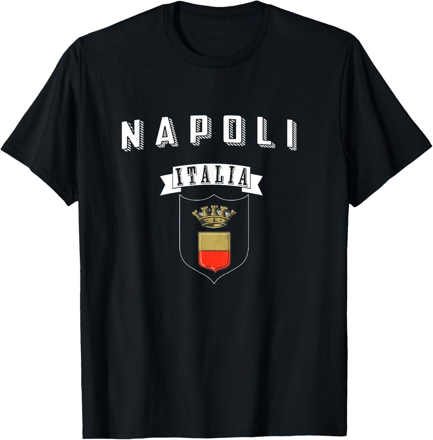 Napoli Italia T Shirt Naples Italy Jersey T-Shirt - T-Shirt | Black