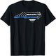 North Carolina Thin Blue Line Law Enforcement T Shirt T-Shirt - T-Shirt | Black